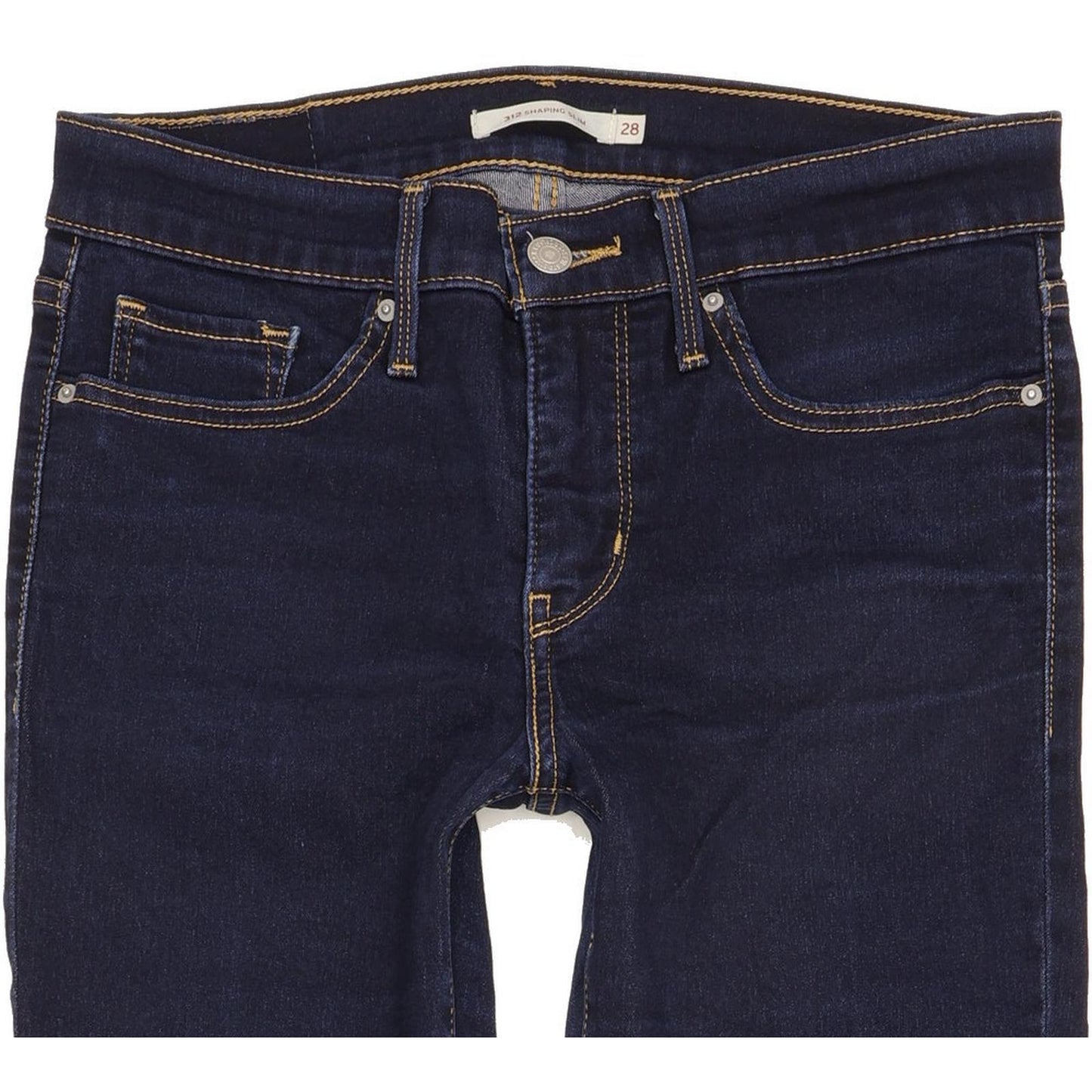 Levi's 312 Shaping Women Blue Straight Slim Stretch Jeans W28 L30