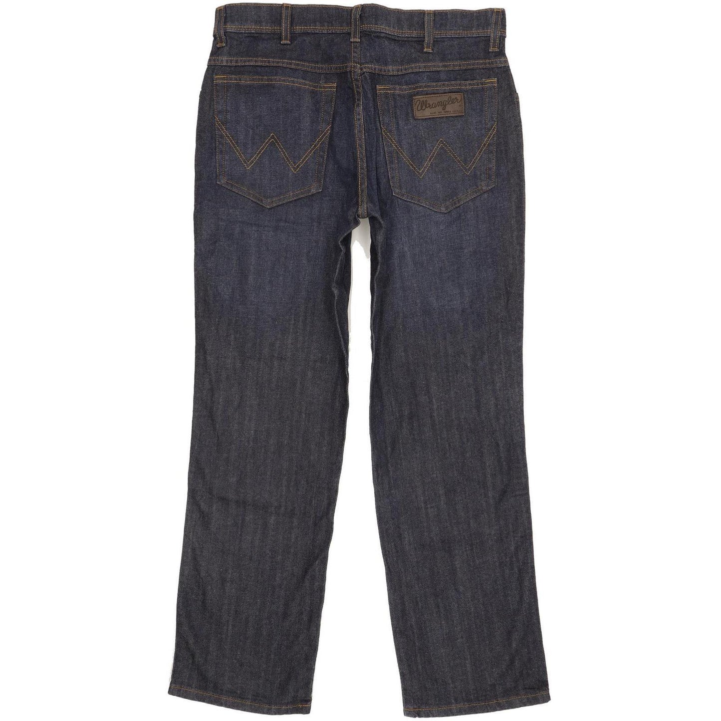 Wrangler Texas Men Navy Straight Regular Stretch Jeans W33 L30