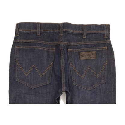 Wrangler Texas Men Navy Straight Regular Stretch Jeans W33 L30