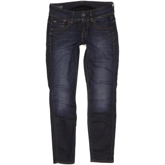 G-Star Lynn Women Navy Skinny Slim Stretch Jeans W28 L28