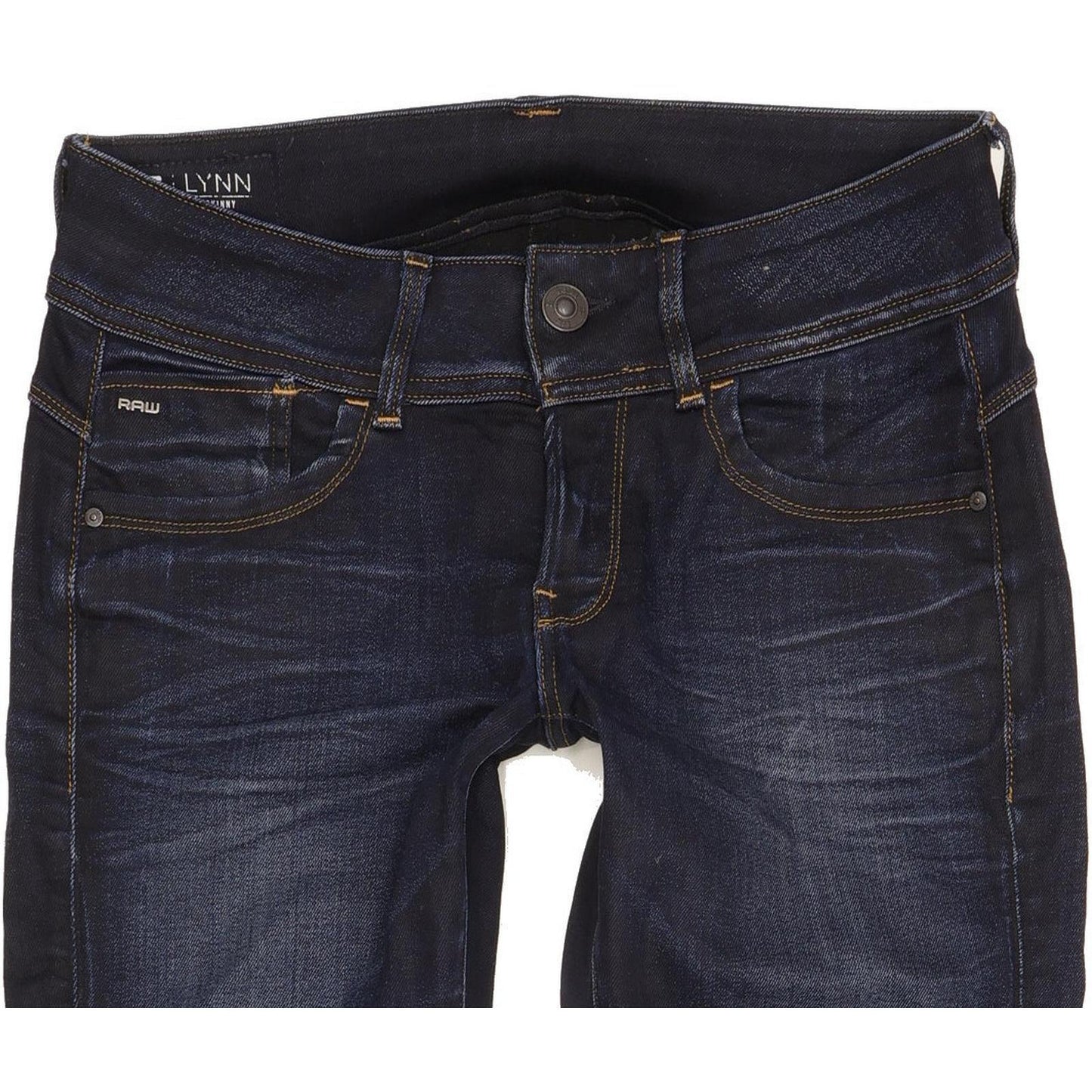 G-Star Lynn Women Navy Skinny Slim Stretch Jeans W28 L28