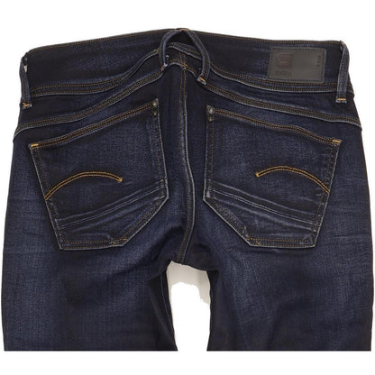 G-Star Lynn Women Navy Skinny Slim Stretch Jeans W28 L28