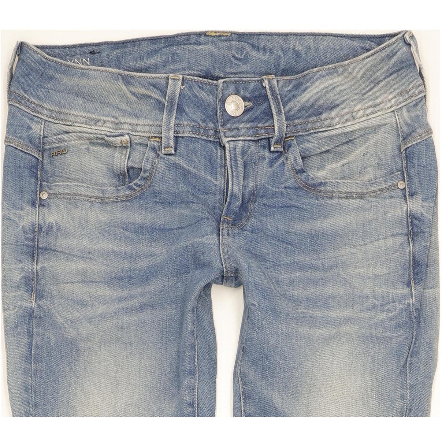 G-Star Lynn Women Blue Skinny Slim Stretch Jeans W26 L30