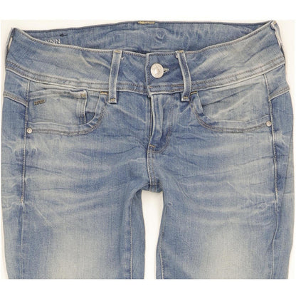 G-Star Lynn Women Blue Skinny Slim Stretch Jeans W26 L30