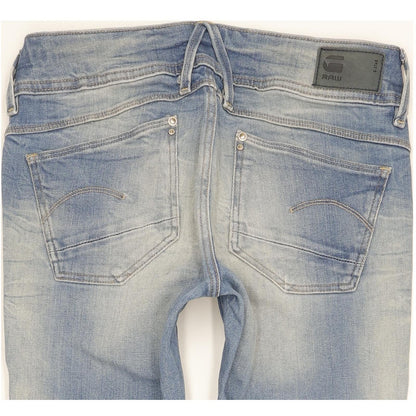 G-Star Lynn Women Blue Skinny Slim Stretch Jeans W26 L30