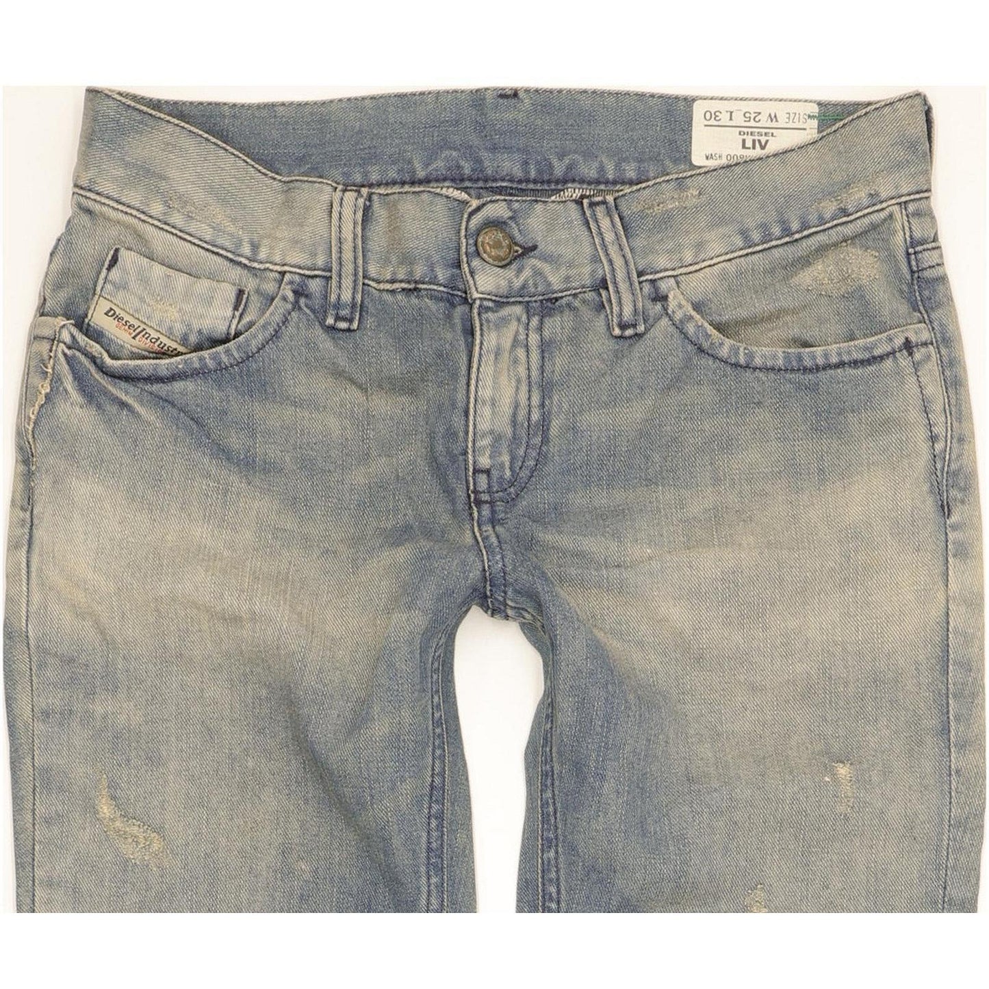Diesel Liv 008KL Women Blue Straight Slim Jeans W25 L30