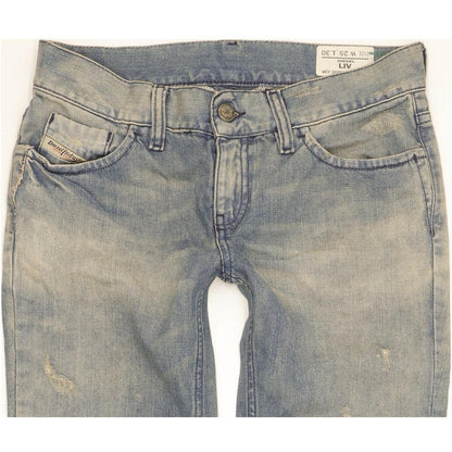 Diesel Liv 008KL Women Blue Straight Slim Jeans W25 L30
