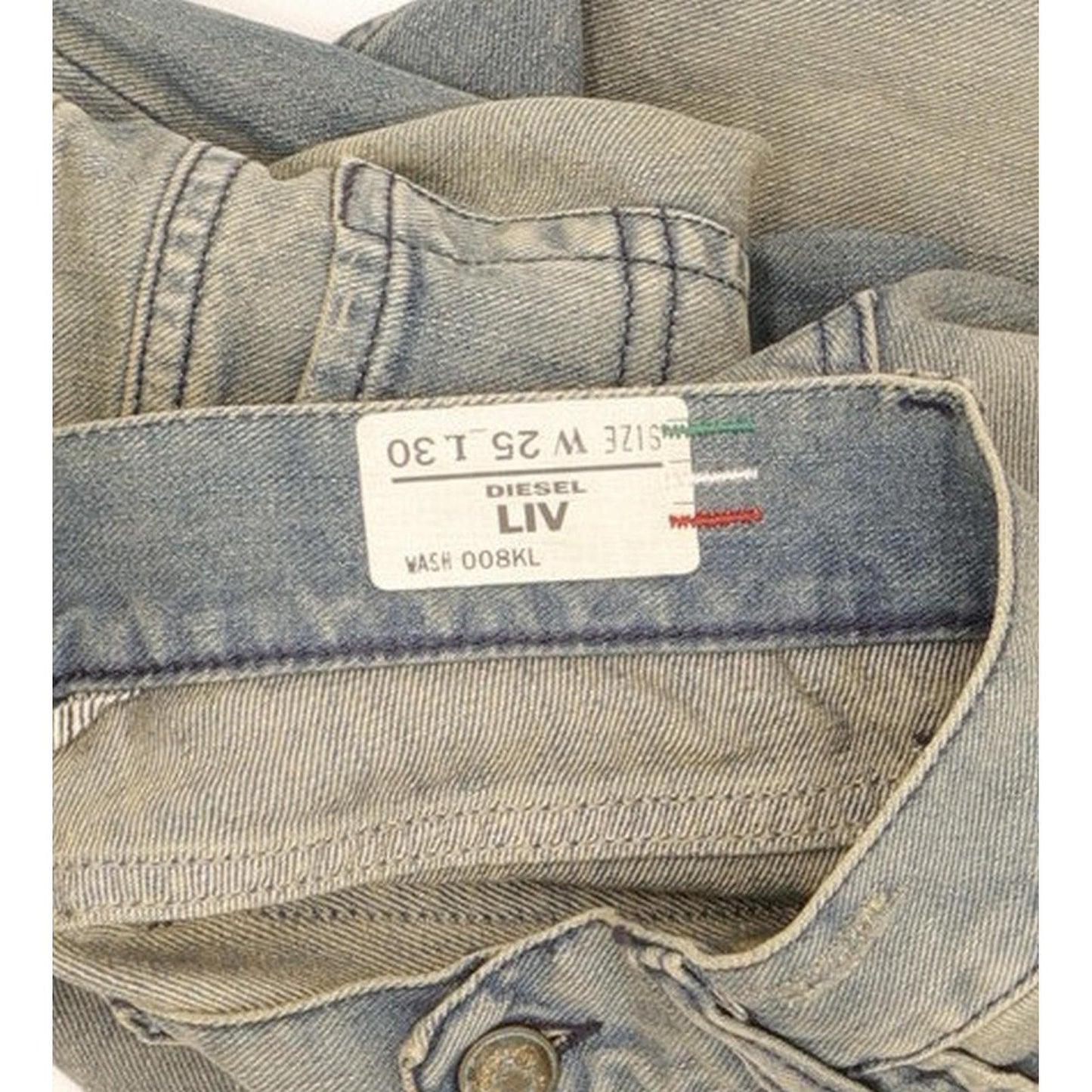 Diesel Liv 008KL Women Blue Straight Slim Jeans W25 L30