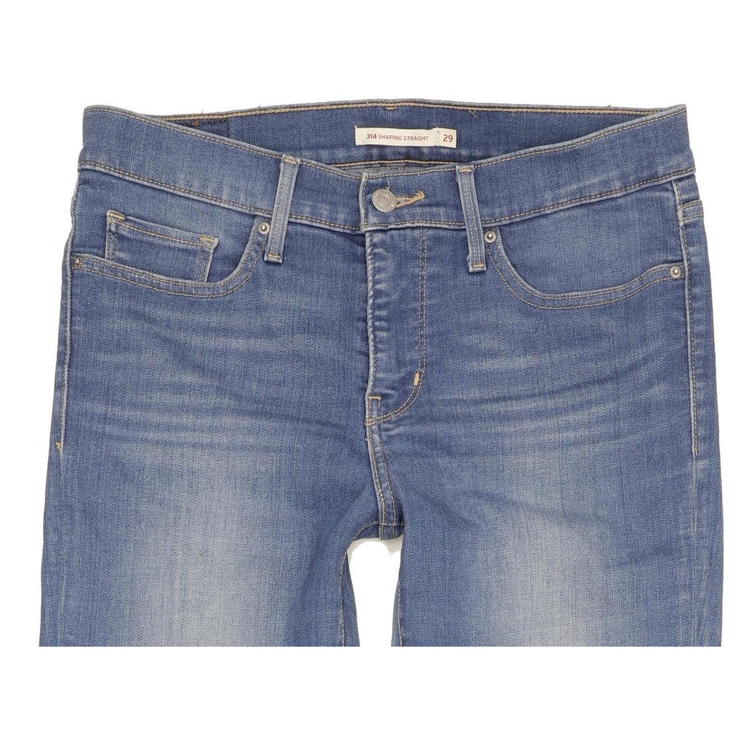 Levi's 314 Shaping Women Blue Straight Slim Stretch Jeans W29 L32