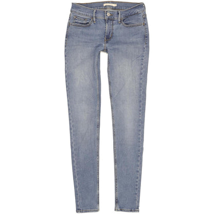 Levi's 710 Super Women Blue Skinny Slim Stretch Jeans W27 L31