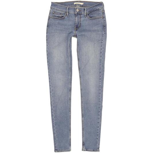 Levi's 710 Super Women Blue Skinny Slim Stretch Jeans W27 L31