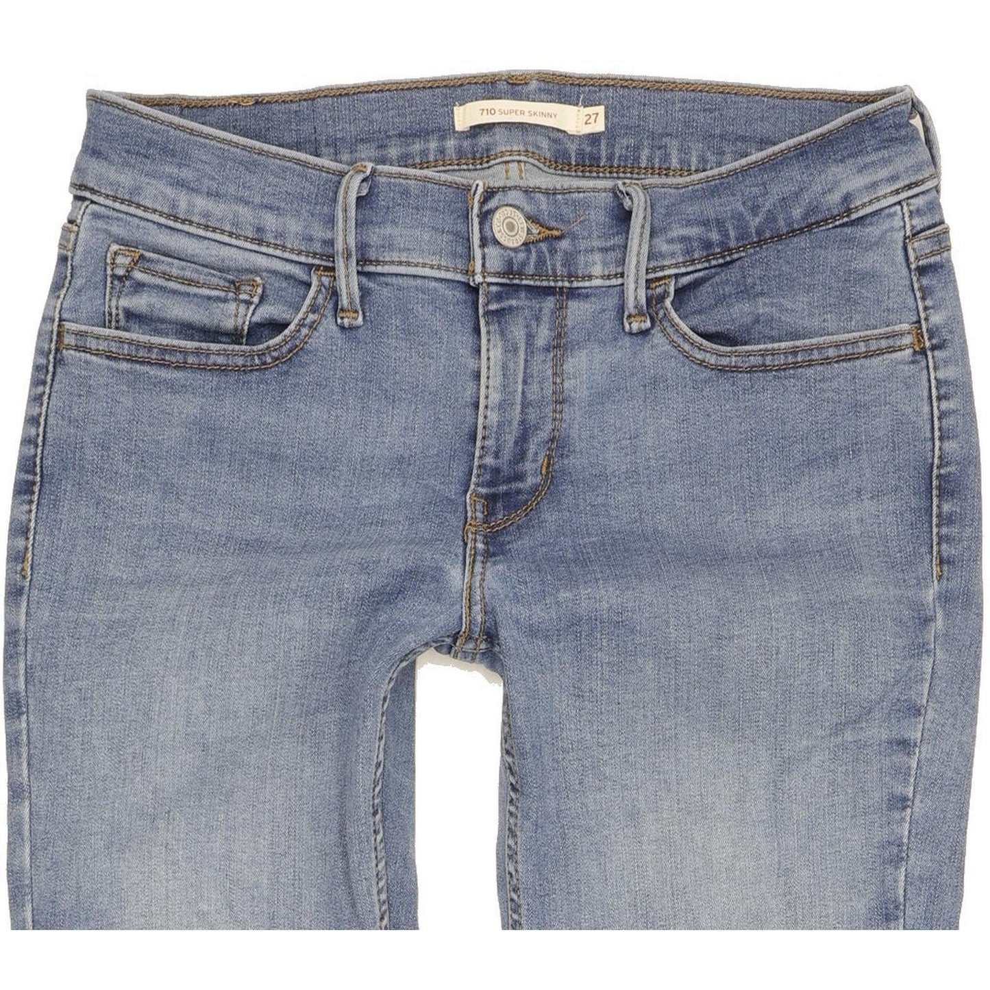 Levi's 710 Super Women Blue Skinny Slim Stretch Jeans W27 L31