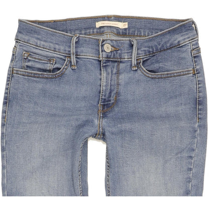 Levi's 710 Super Women Blue Skinny Slim Stretch Jeans W27 L31