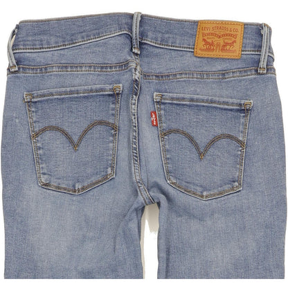Levi's 710 Super Women Blue Skinny Slim Stretch Jeans W27 L31