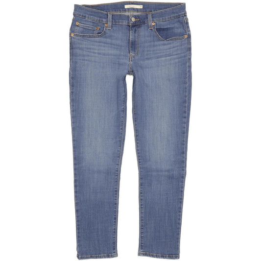 Levi's Women Blue Tapered Regular Boyfriend Stretch Jeans W30 L29