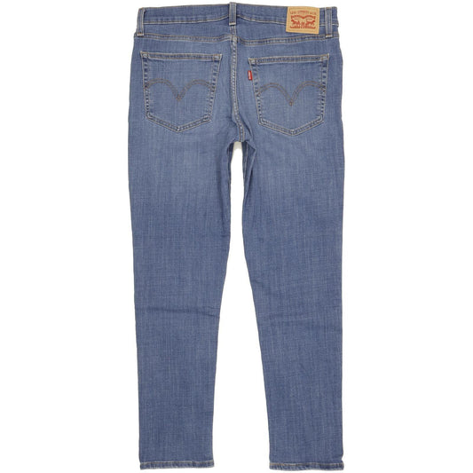 Levi's Women Blue Tapered Regular Boyfriend Stretch Jeans W30 L29