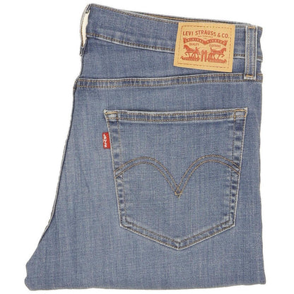 Levi's Women Blue Tapered Regular Boyfriend Stretch Jeans W30 L29