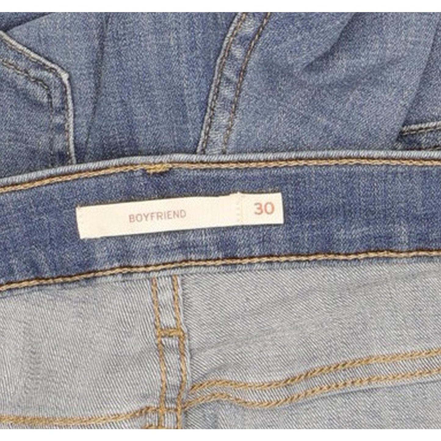 Levi's Women Blue Tapered Regular Boyfriend Stretch Jeans W30 L29