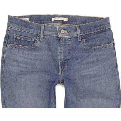 Levi's 710 Super Women Blue Skinny Slim Stretch Jeans W30 L30