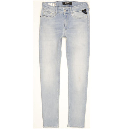 Replay Luzien Women Blue Skinny Slim Stretch Jeans W28 L27