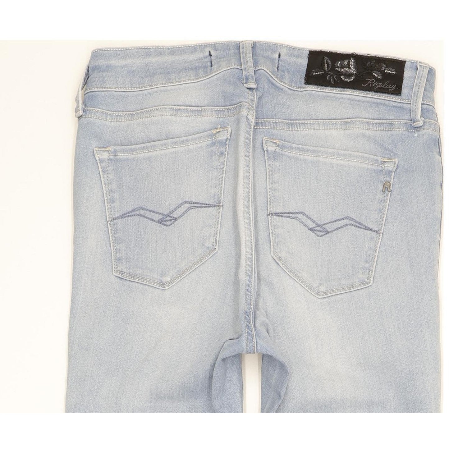 Replay Luzien Women Blue Skinny Slim Stretch Jeans W28 L27