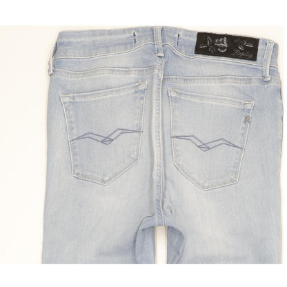 Replay Luzien Women Blue Skinny Slim Stretch Jeans W28 L27