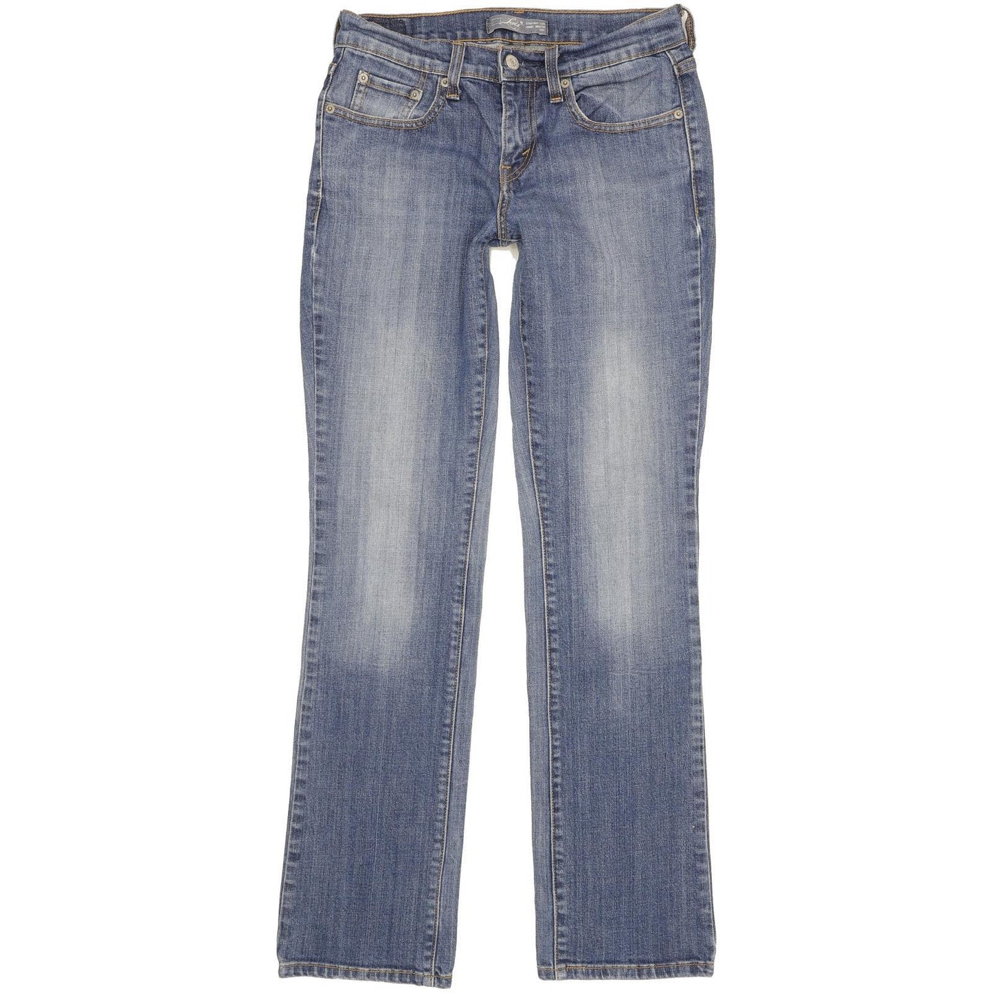 Levi's 505 Women Blue Straight Slim Stretch Jeans W26 L31
