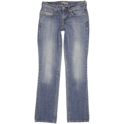 Levi's 505 Women Blue Straight Slim Stretch Jeans W26 L31