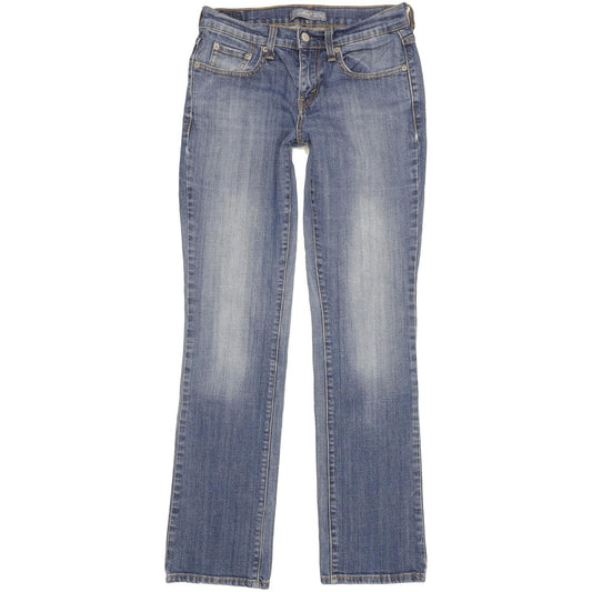 Levi's 505 Women Blue Straight Slim Stretch Jeans W26 L31