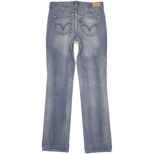 Levi's 505 Women Blue Straight Slim Stretch Jeans W26 L31