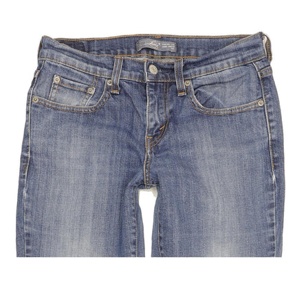 Levi's 505 Women Blue Straight Slim Stretch Jeans W26 L31