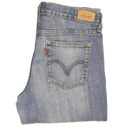Levi's 505 Women Blue Straight Slim Stretch Jeans W26 L31