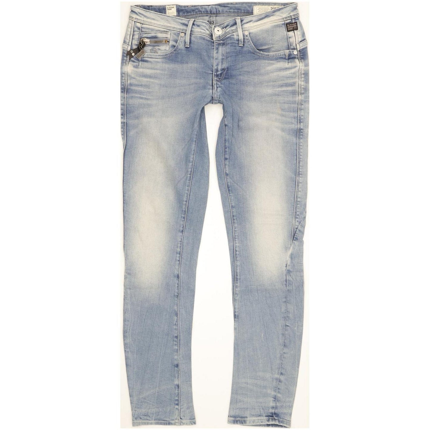 G-Star Ocean Women Blue Skinny Slim Stretch Jeans W30 L32