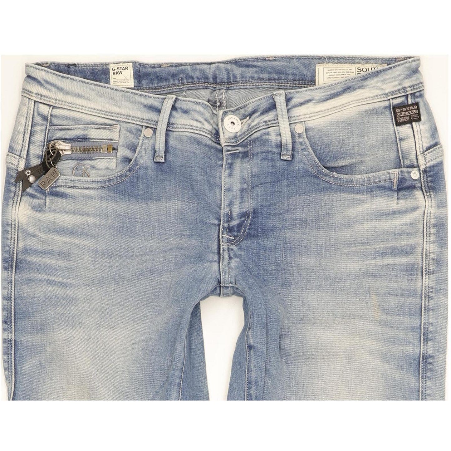 G-Star Ocean Women Blue Skinny Slim Stretch Jeans W30 L32