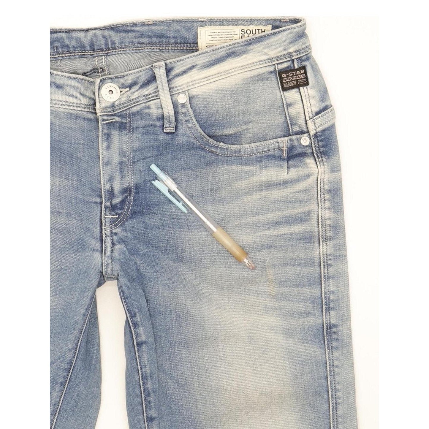 G-Star Ocean Women Blue Skinny Slim Stretch Jeans W30 L32