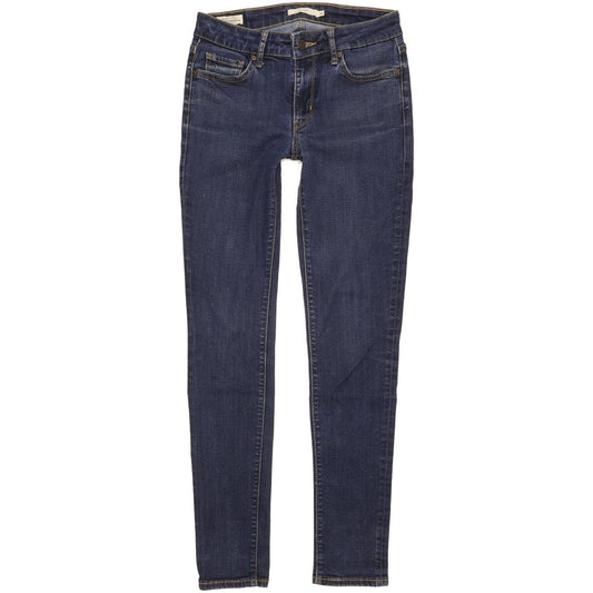 Levi's 711 Women Blue Skinny Slim Stretch Jeans W26 L30