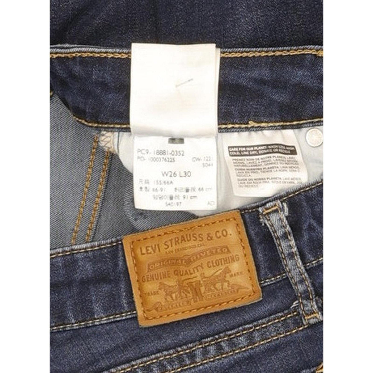 Levi's 711 Women Blue Skinny Slim Stretch Jeans W26 L30