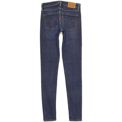 Levi's 710 Super Women Blue Skinny Slim Stretch Jeans W25 L29