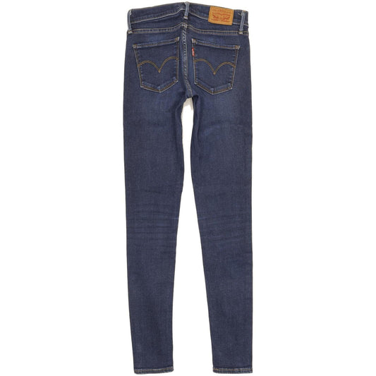 Levi's 710 Super Women Blue Skinny Slim Stretch Jeans W25 L29