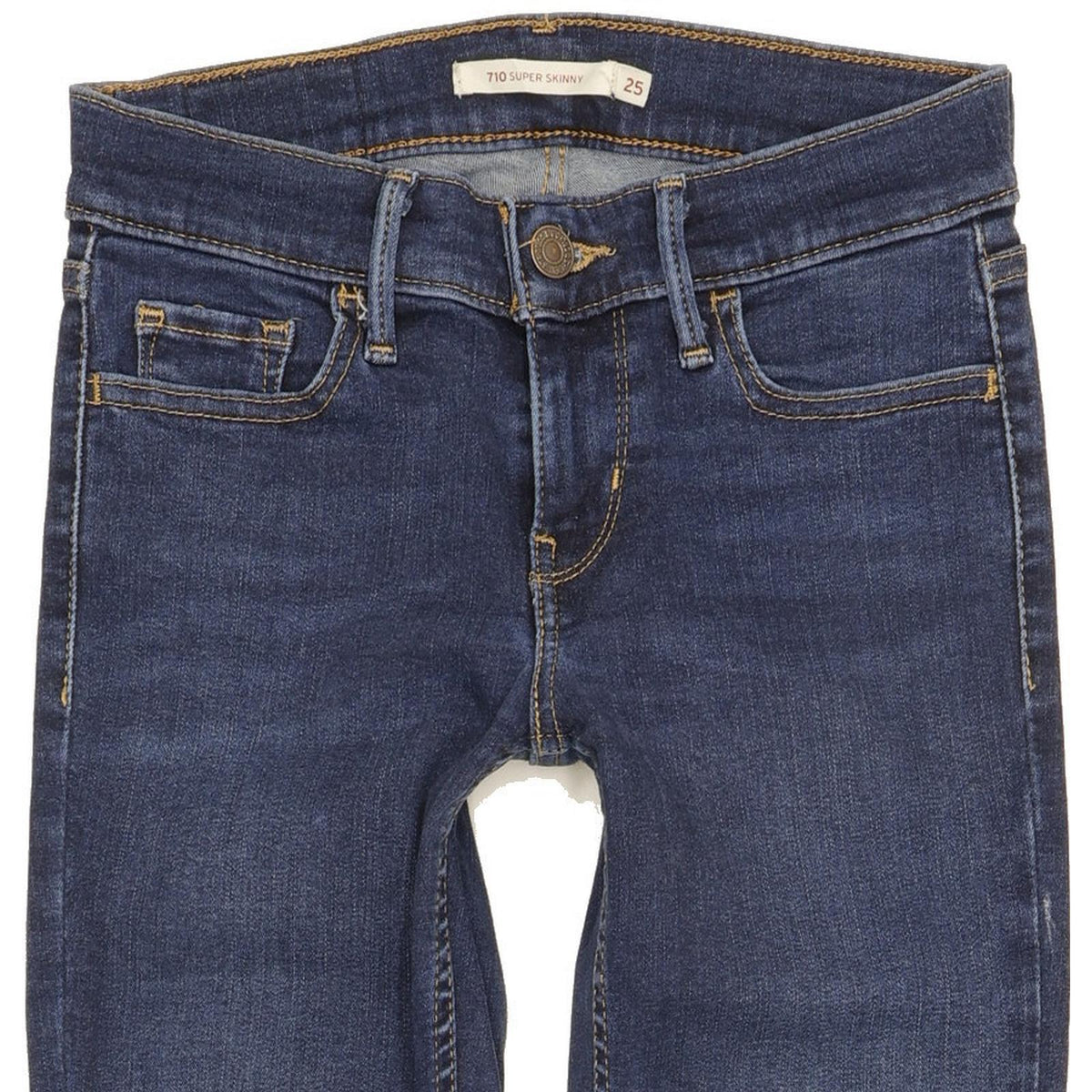 Levi's 710 Super Women Blue Skinny Slim Stretch Jeans W25 L29