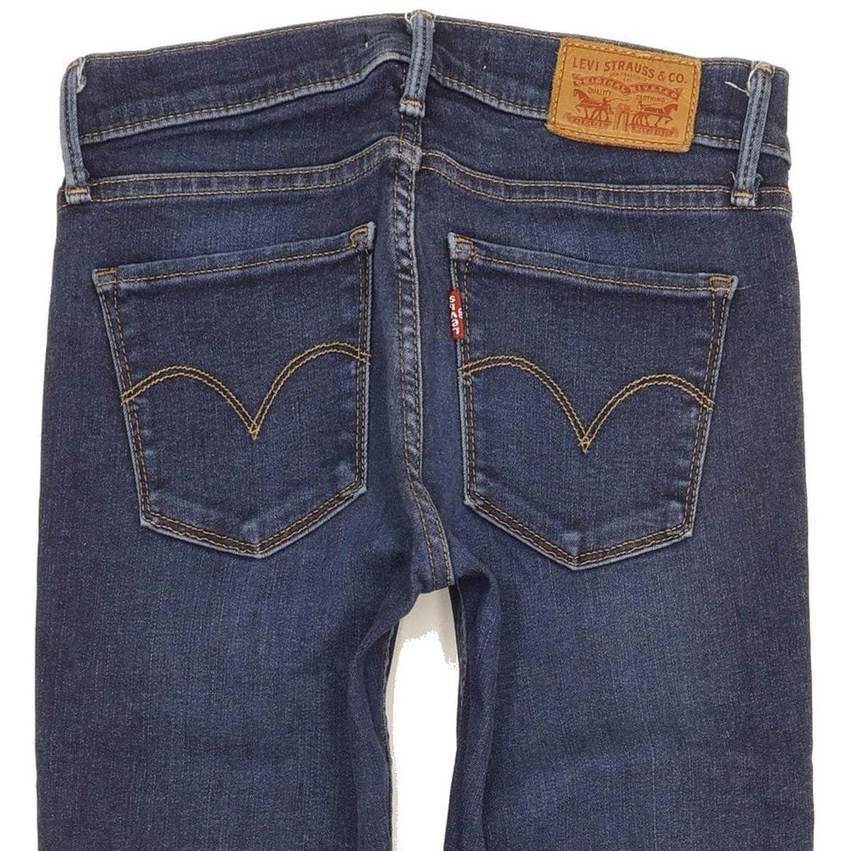 Levi's 710 Super Women Blue Skinny Slim Stretch Jeans W25 L29