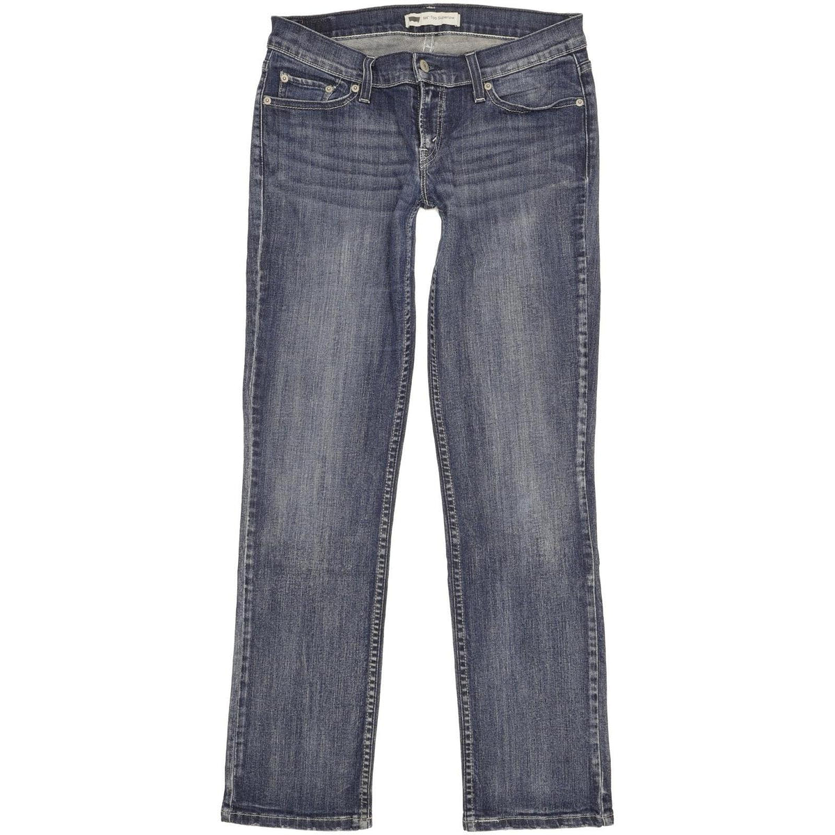 Levi's 524 Women Blue Straight Slim Stretch Jeans W28 L32