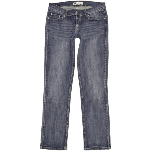 Levi's 524 Women Blue Straight Slim Stretch Jeans W28 L32