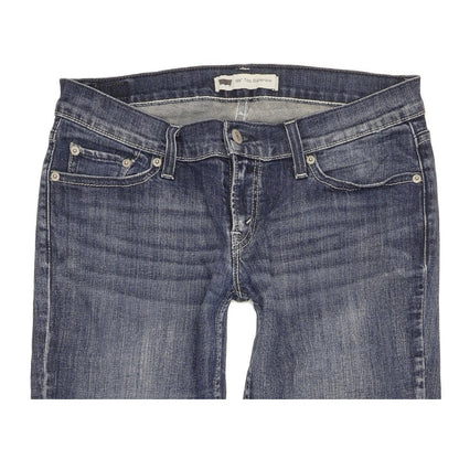 Levi's 524 Women Blue Straight Slim Stretch Jeans W28 L32