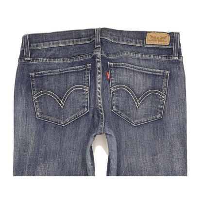 Levi's 524 Women Blue Straight Slim Stretch Jeans W28 L32