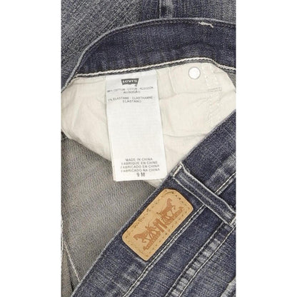 Levi's 524 Women Blue Straight Slim Stretch Jeans W28 L32