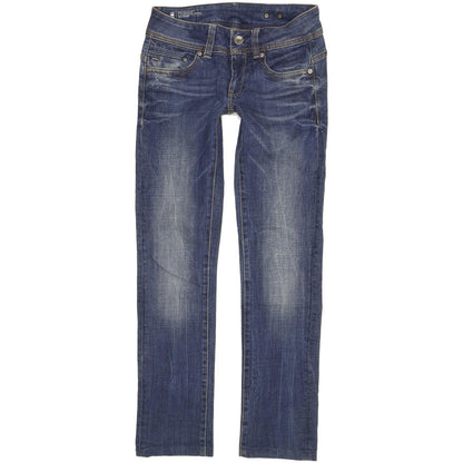 G-Star Midge Women Blue Straight Slim Stretch Jeans W25 L30