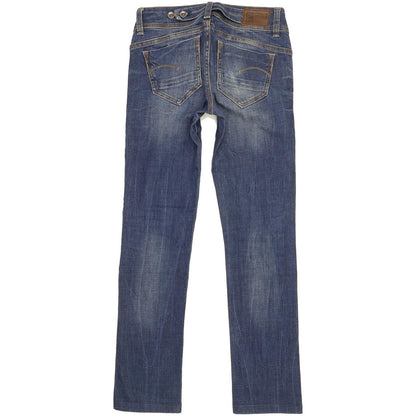 G-Star Midge Women Blue Straight Slim Stretch Jeans W25 L30