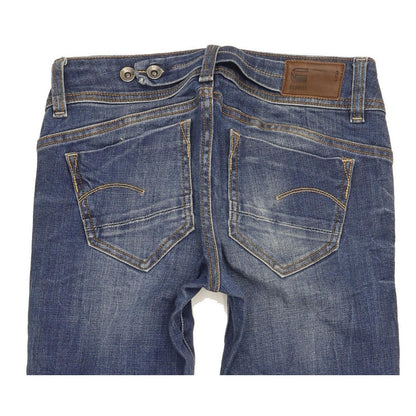 G-Star Midge Women Blue Straight Slim Stretch Jeans W25 L30