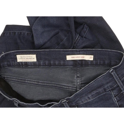 Levi's 720 Women Blue Skinny Slim Stretch Jeans W27 L30